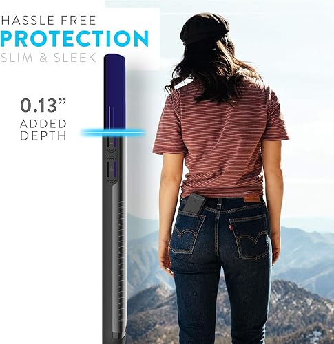 Miniatura 5 de TUDIA Merge - Funda diseñada para BLU Vivo X6, G60 y v70, de doble capa, delgada, rígida, para BLU Vivo X6BLU G60v70 (negro mate)