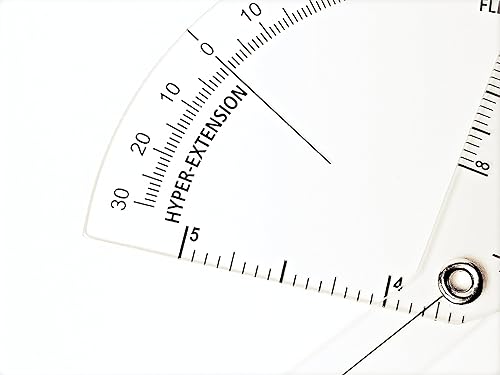 Miniatura 4 de Goniómetro de precisión para rehabilitación, terapia física, fitness, herramienta de medición precisa para rango de movimiento, flexión y extensión
