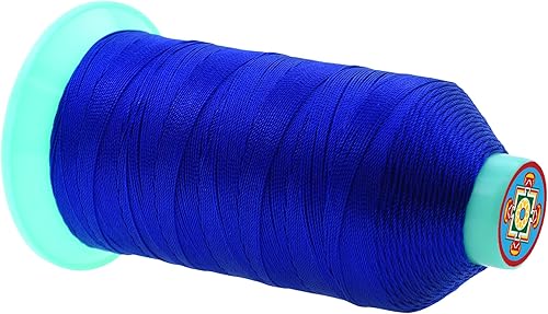 Miniatura 509 de Mandala Crafts Hilos de coser resistentes de nailon consolidado, hilo para tejer jeans de cuero, hilos de tapicería marina al aire libre, Beige