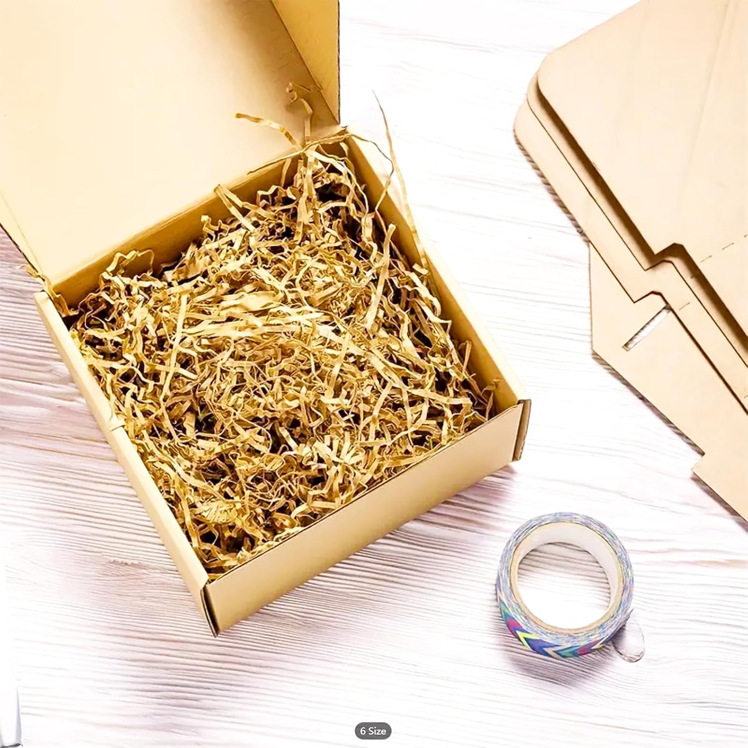 4x4x2 Small Shipping Boxes, Brown, Set of 100 image 4