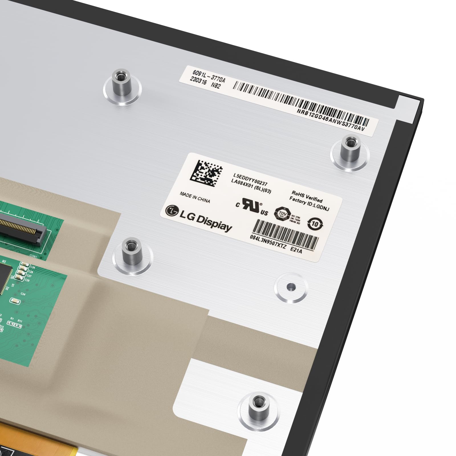 LA084X01(SL)(03) Uconnect 8.4 '' sostituzione schermo aggiornato, 8.4 Uconnect 4C UAQ/UAS Gel Free Display LCD Touch Screen Digitizer sostituzione per 17-22 RAM 1500 2500 3500/Dodge/Jeep/Chrysler