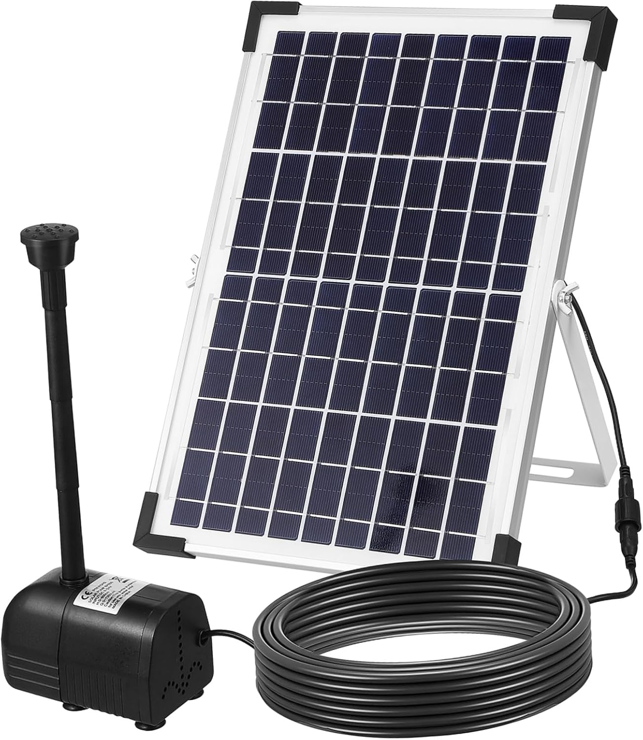 DEARMAMY ソーラー屋外噴水ポンプ 大型パネル可能太陽光利用 耐候性高耐久性池用循環水送水装置