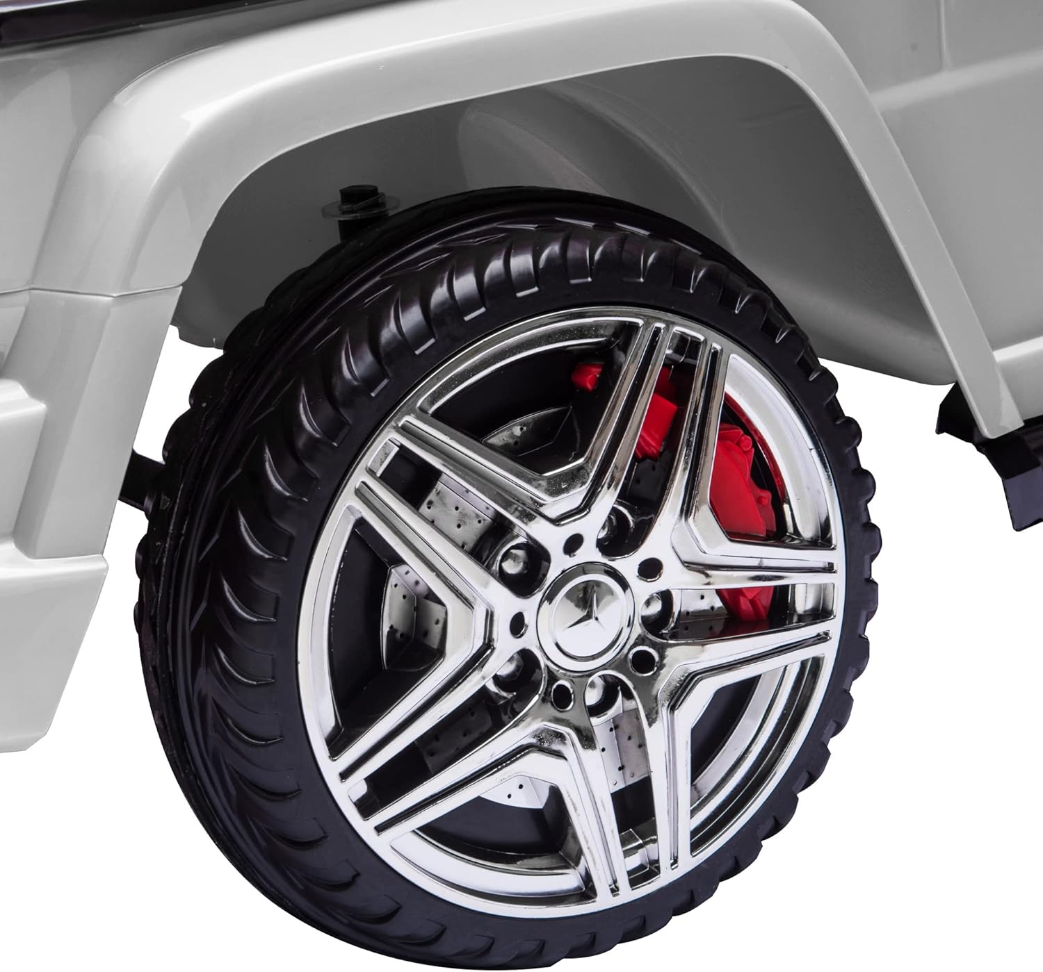 Flаѕh Dеаlѕ - 80% оƒƒ TOBBI Licensed Mercedes Benz G65 12V Electric Ride on Cars for Kids Motorized Vehicles with Remote Control, Music, Horn, White