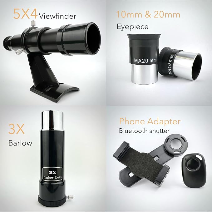 Telescopio SpectrumOI para niños y adultos 60mm refractor miniatura 6