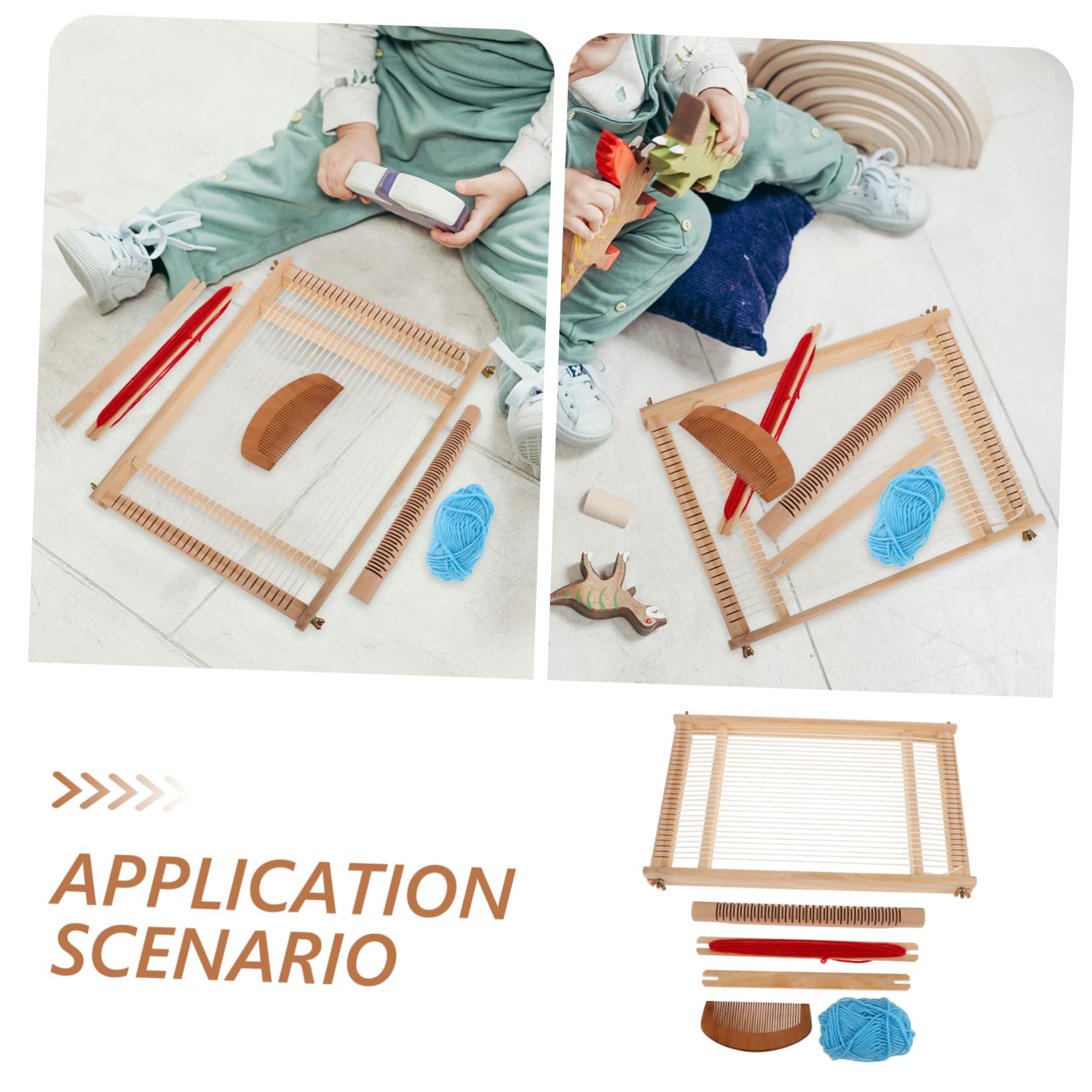 Telar Kit Tapices de Manual para Medio Madera Tamaño
