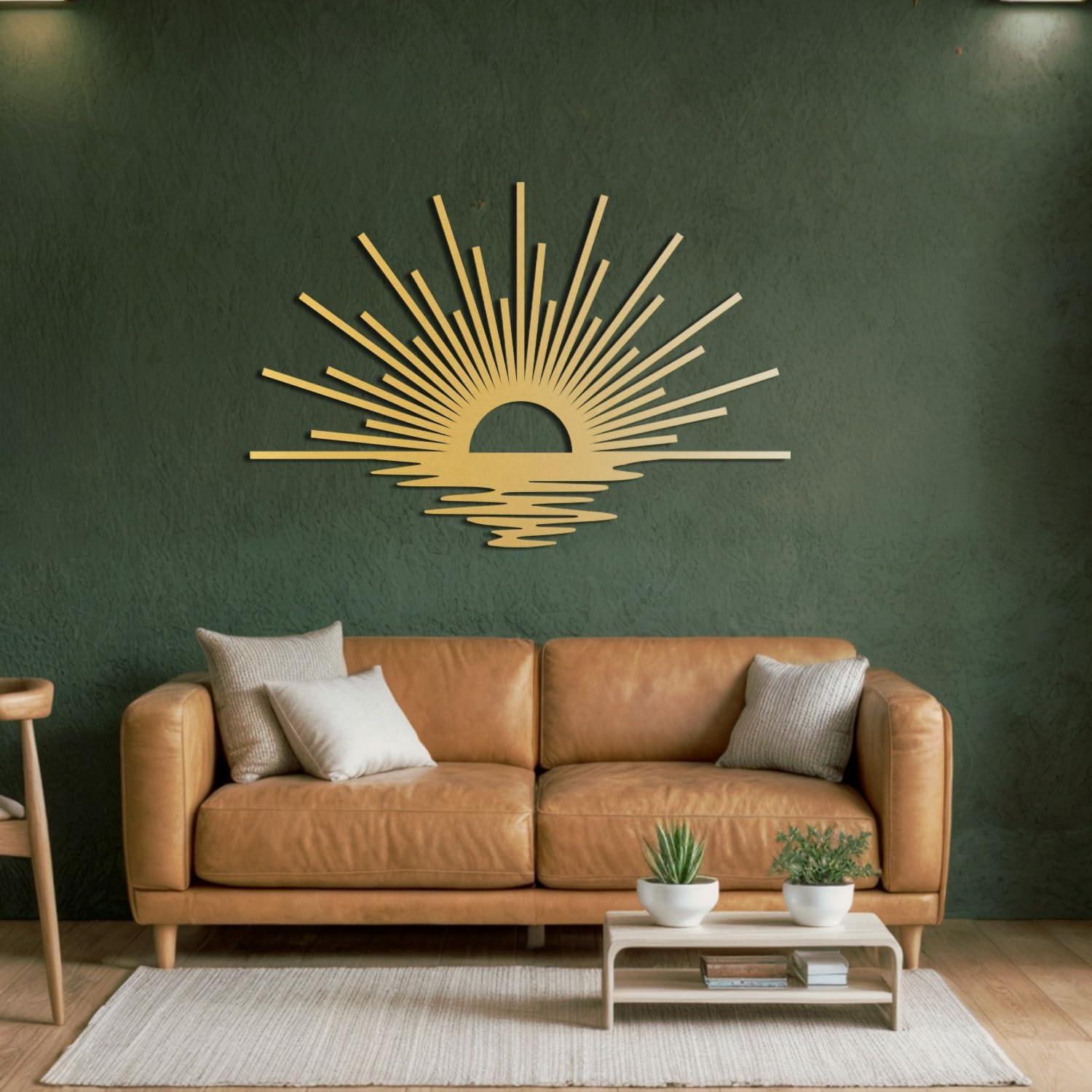 Sun Lines Metal Wall Art