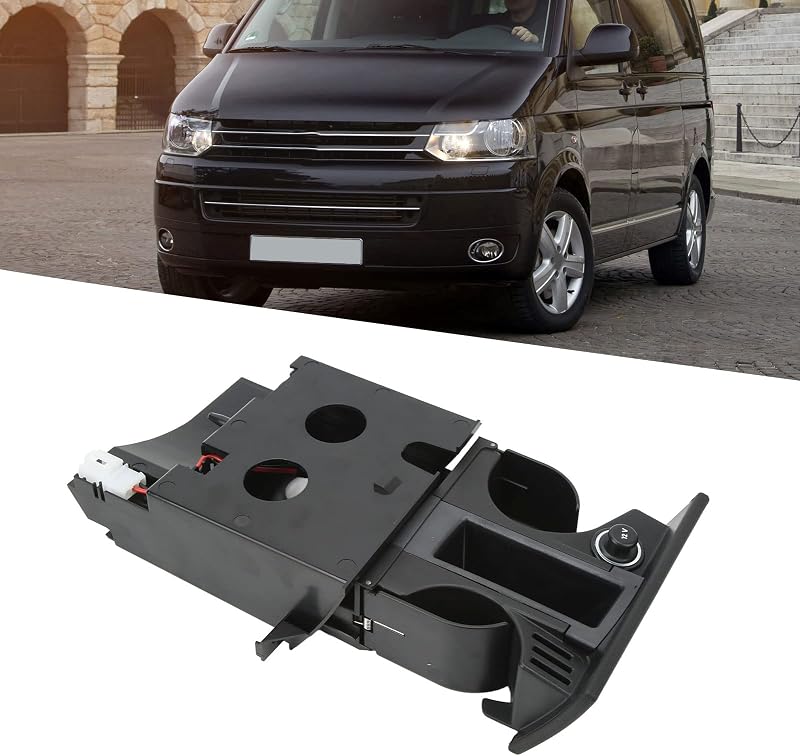 Tbest autó hamutartó és pohártartó Transporter T5 fekete RHD