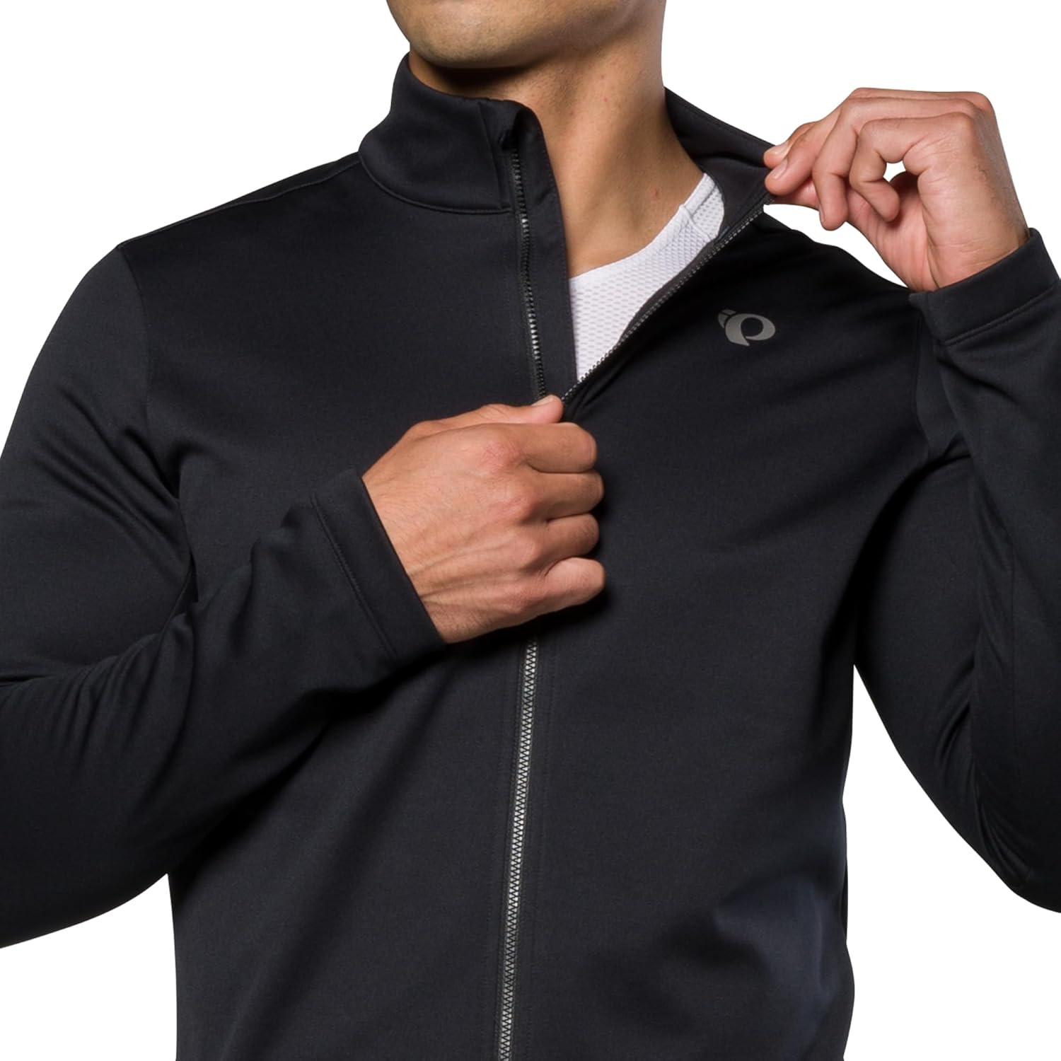 PEARL IZUMI Men's Quest Thermal Jersey, Full-Length Zipper, Brushed Fleece Interior & Three Rear Pockets - Image 2