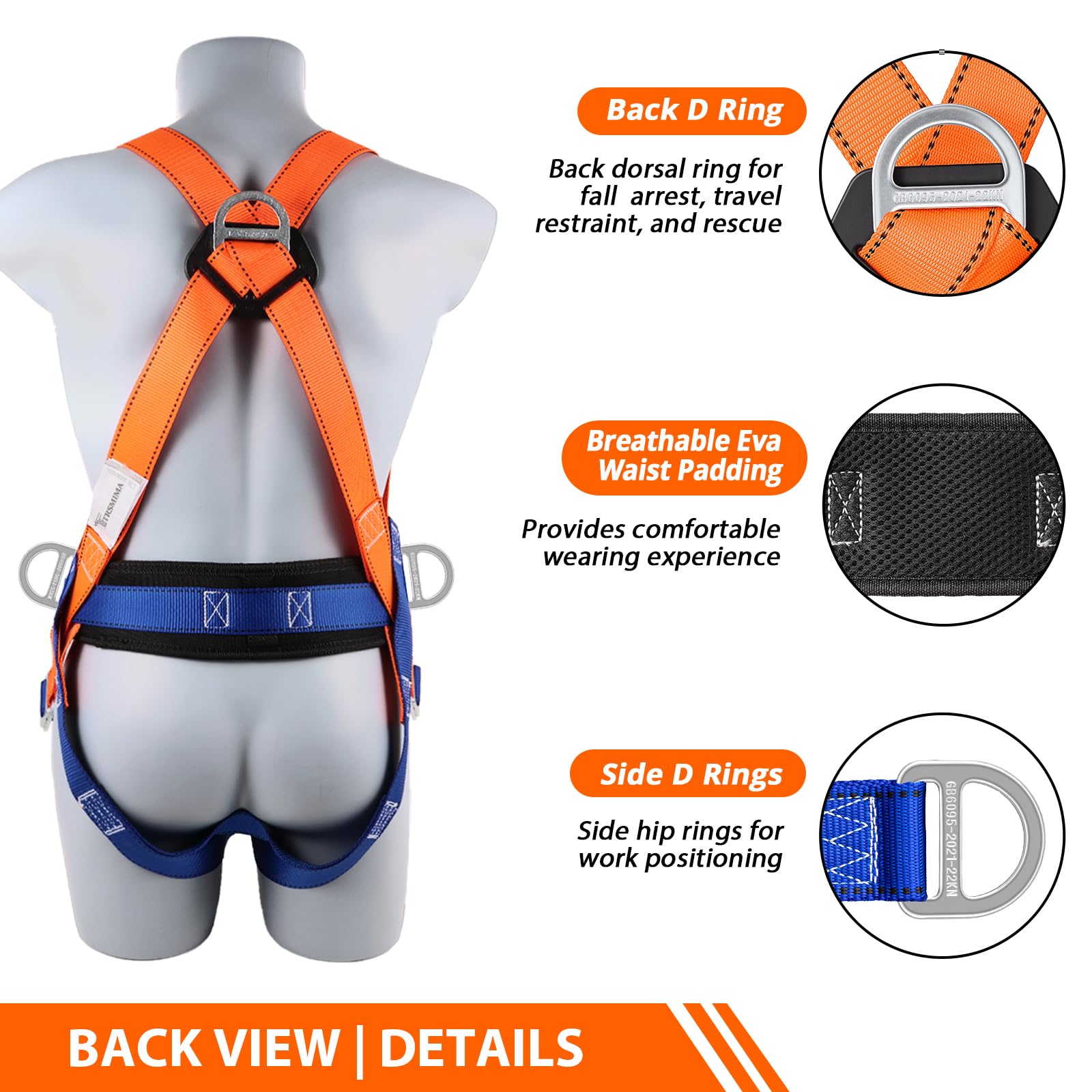 Roofing Safety Harness - Fall Protection Kit -4 Roofing Safety Harness - Fall Protection Kit -4