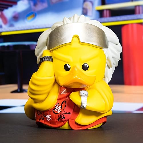 Miniatura 2 de TUBBZ Figura coleccionable de pato de Back to The Future Doc Brown 2015, mercancía oficial de Regreso al futuro, regalo único de vinilo para