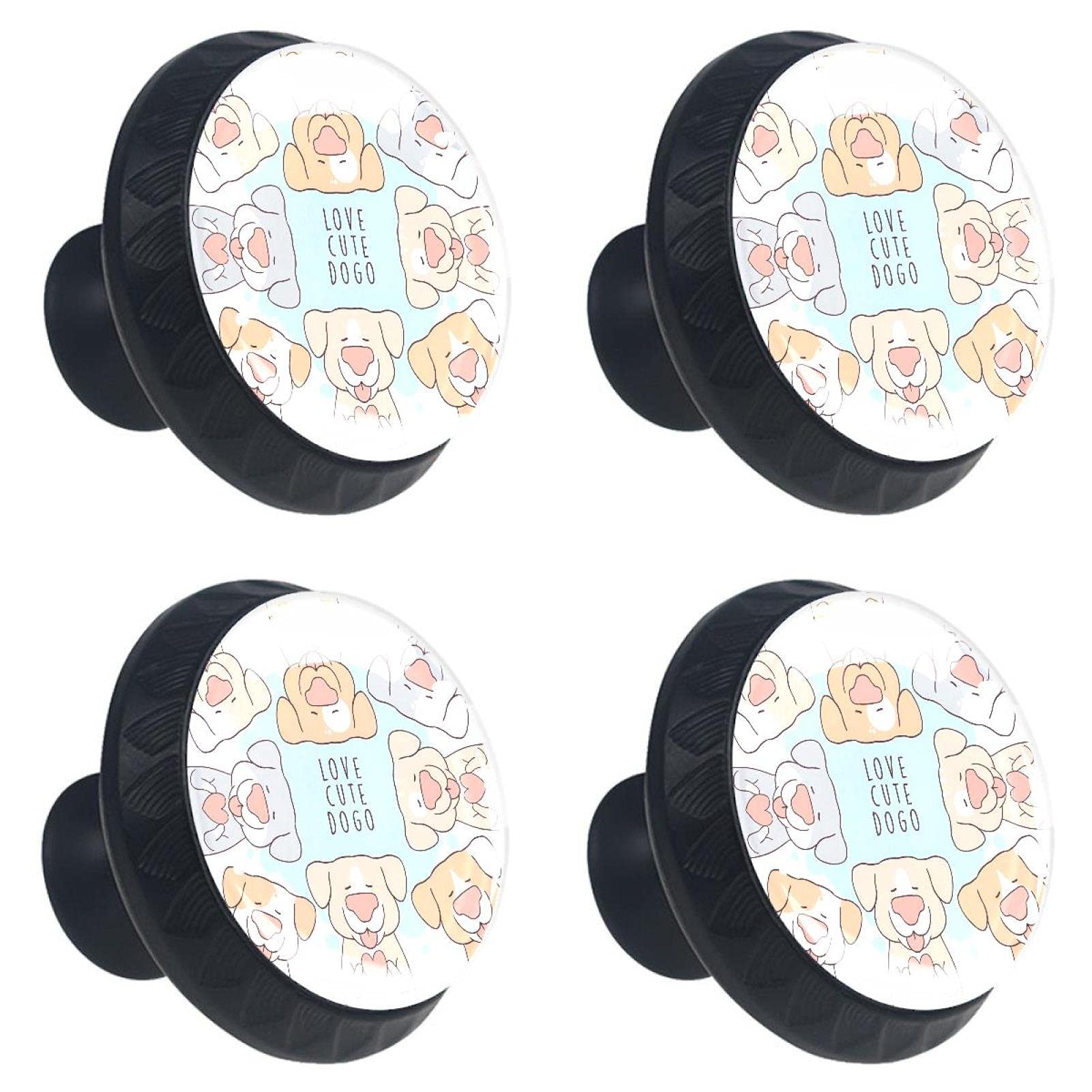 Bouton de tiroir chat lot de 4 poignees de commode en cristal 30mm