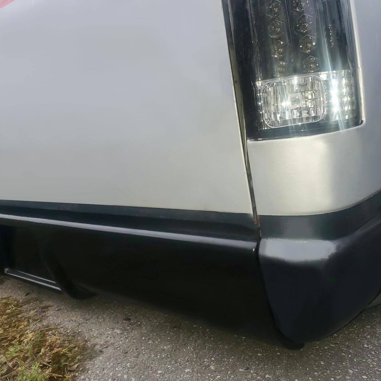 ECOTRIC Roll Pan W/LED License Light Compatible with 1988-1998 Chevy Chevrolet Silverado GMC Sierra C1500 C2500 C3500 K1500 K2500 K3500 Steel Heavy Duty Rear Bumper Roll Pan
