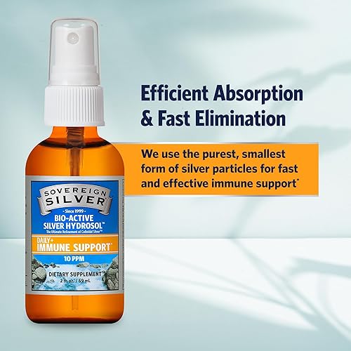 Miniatura 4 de Sovereign Silver Hidrosol bioactivo de plata 10 PPM Spray de rociado agradable. , Silver_60CS10, 1, 1