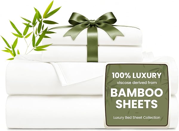 Love's Cabin 3 Piece Twin Sheet Set, 100% Rayon Derived from Bamboo, Cooling…