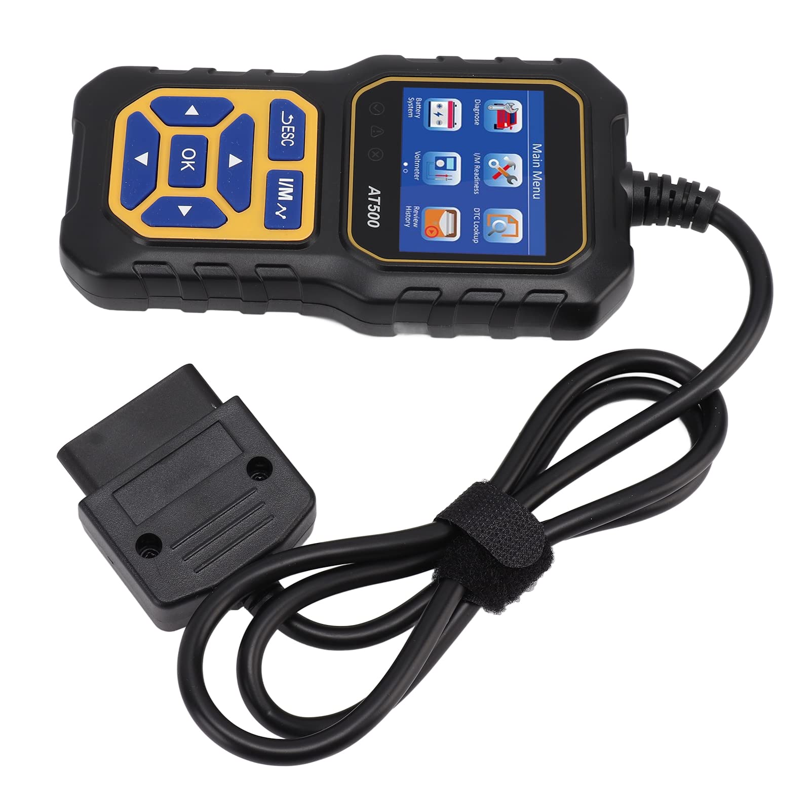 Omabeta Escáner OBD Lector de Códigos Portátil, Liviano y Preciso, para Uso Doméstico y en Garaje, Material ABS, 1 Unidad