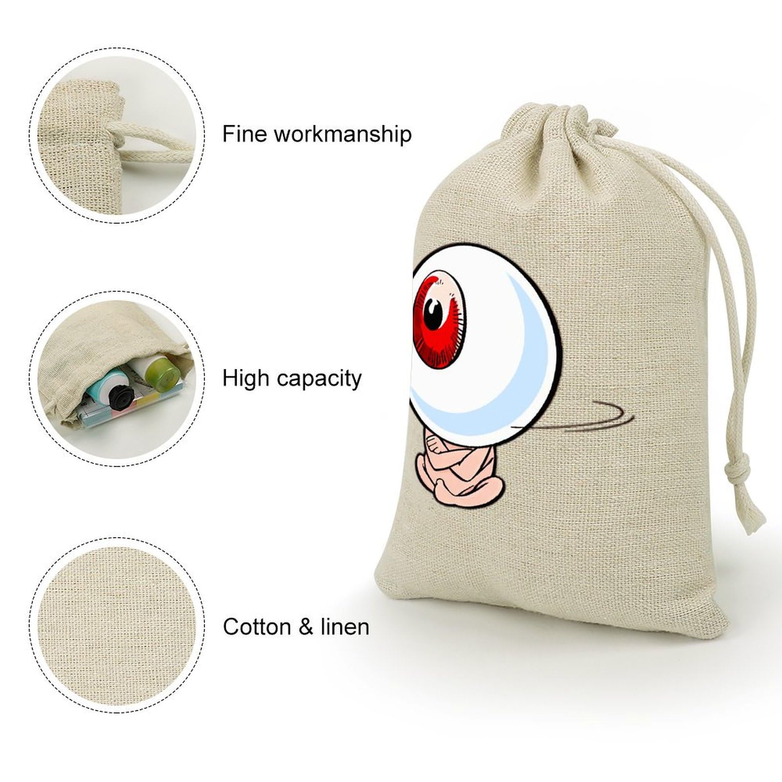 Amazon.co.jp: ゲゲゲの鬼太郎 巾着袋 ポケット 小さい 麻布 ギフト