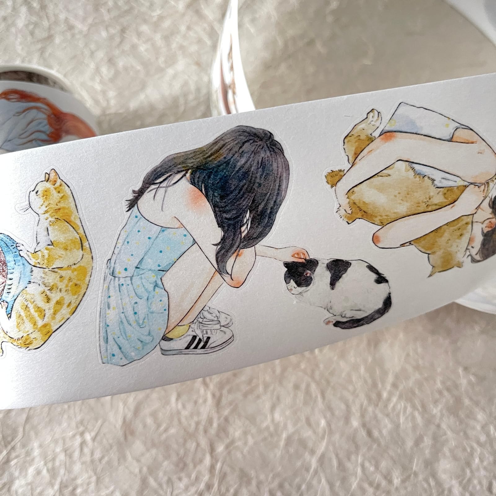 DingDing Vol6-18Matte PET Tape Stickers1.57 IN x 10.94