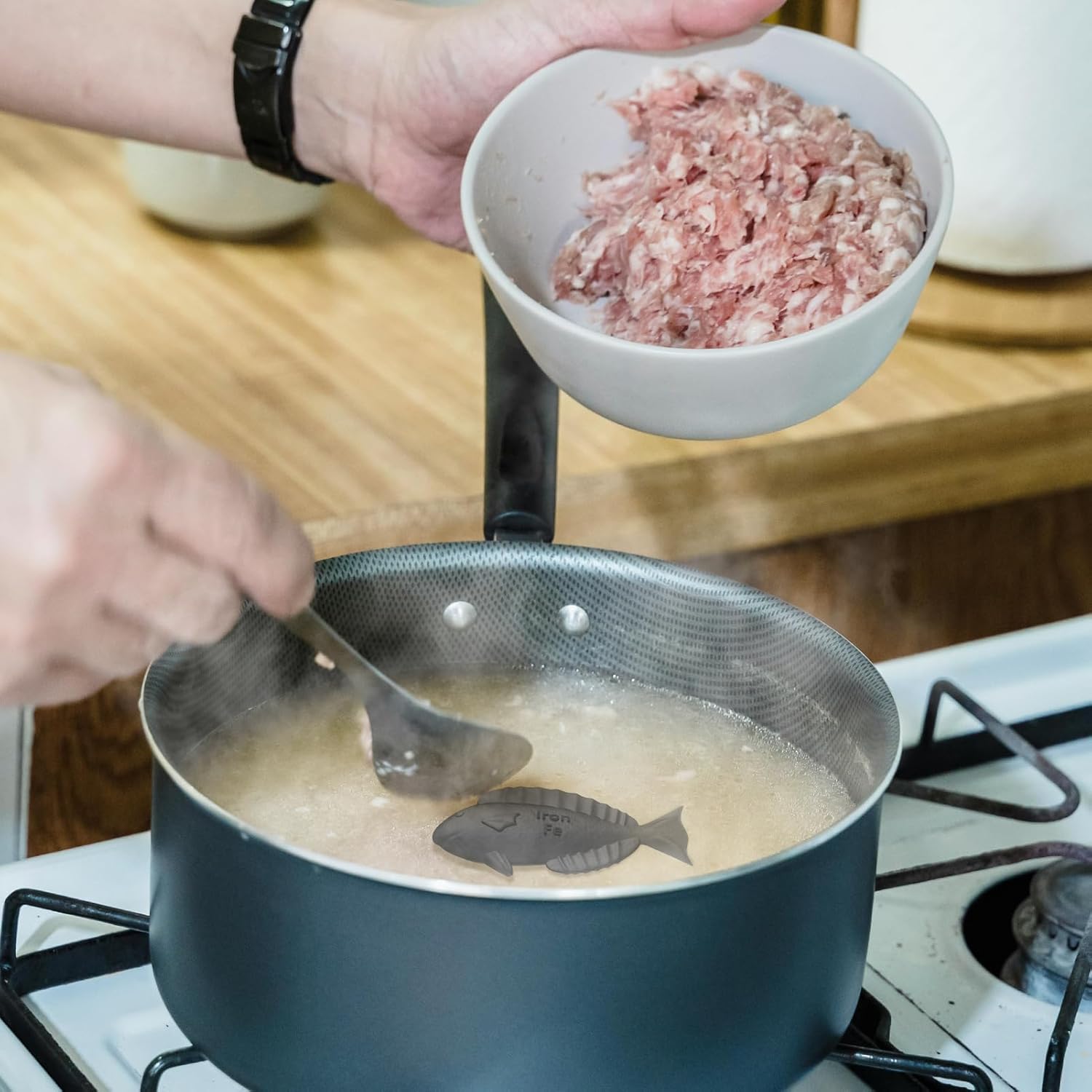 Iron Fish 2 Pack, lron Fish Cooking Tool, Boosts Iron in Food & Water, Ideal for Anemia, Athletes & Vegans, (Fish + Turtle)