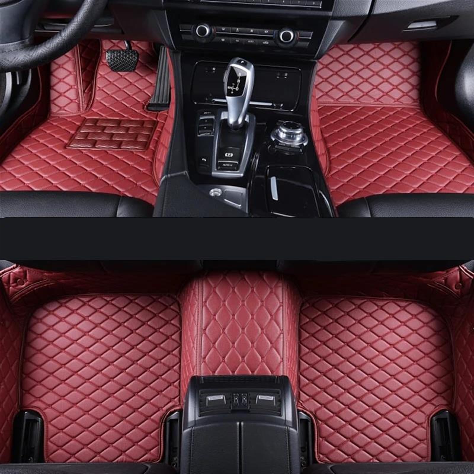 Tapis de sol pour BMW X3 E83 bordeaux imperméable et facile à nettoyer