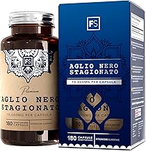 FS Black Garlic Capsules | 180 High Potency Capsules Garlic Supplement - 10,000 mg Black Garlic Fermented for Capsule | Non-GMO, Gluten and Allergen Free | Made in RU