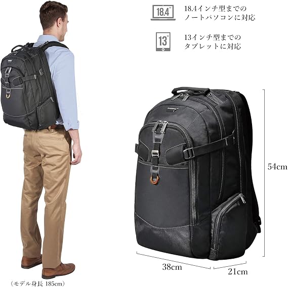 Amazon.co.jp: Everki Titan Checkpoint Friendly Laptop Backpack
