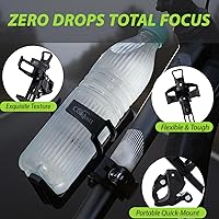 Vista 6 de Juego de 6 accesorios de bicicleta para hombres y mujeres, bolsa de ciclismo, jaula de soporte para botella de agua, guantes y luz trasera