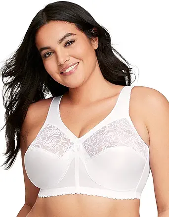 Glamorise Women's Plus Size MagicLift Original Support Bra Wirefree #1000