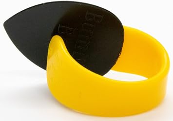 Fred Kelly Picks D5JB-M-3 Delrin Bumblebee Jazz Large Medium Guitar Pick,black/yellow