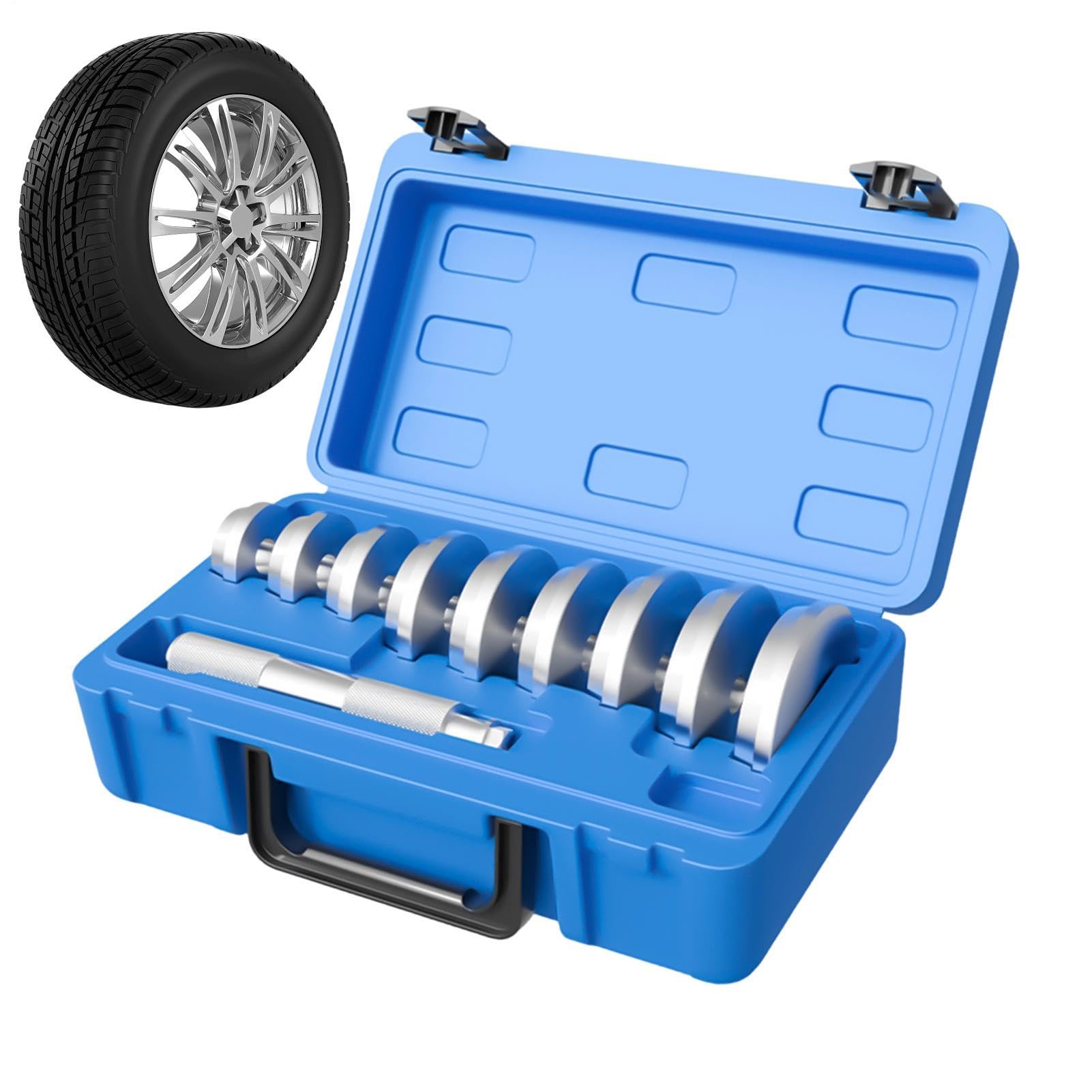 Pressa per cuscinetti Manico Portatile Antiscivolo In Lega Di Alluminio | Kit Estrattore Cuscinetti Ruota Per Operazioni Di Soccorso E Manutenzione Mobile Per SUV, Camper, Berline E Camion
