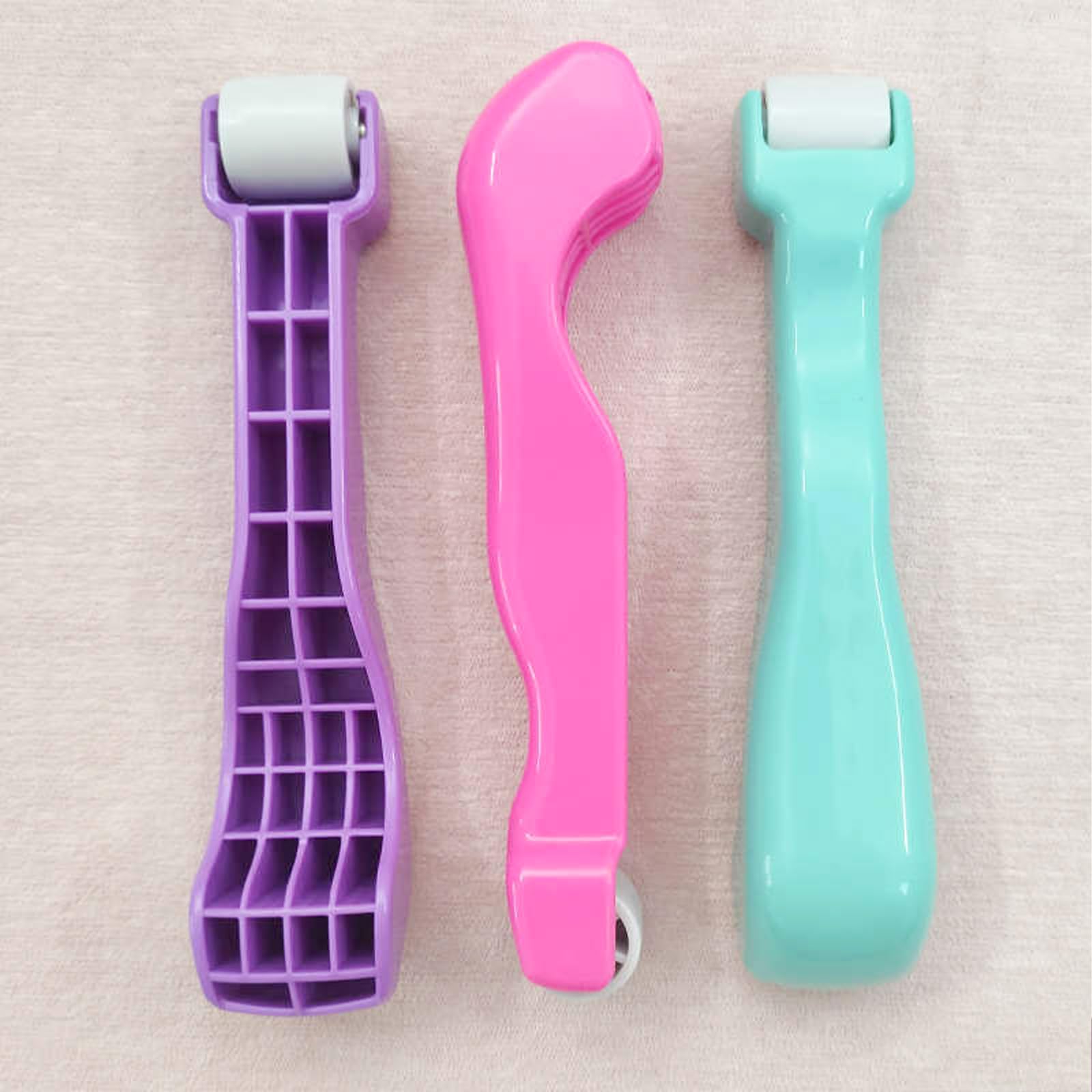Haltbarkeit Nähzubehör Nahtroller Kleines Tragbares Quilten Naht Walze,Leicht zu Greifen Seam Roller Tool for Sewing,Nahttrenner Nähzubehör,zum Quilten,Nähen,Drucken,Tinte,Tapeten(Grün)