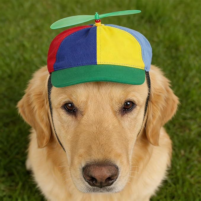 Gorra de Béisbol con Hélice para Perro Mediano/Grande, Ajustable, Visera Verde miniatura 7