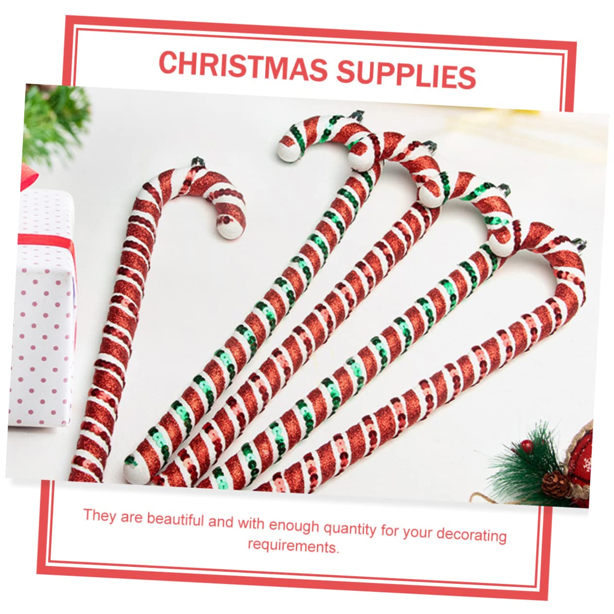 Cabilock 3 Juegos Colgante De Árbol De Navidad De Nieve Soportes Navideños Decoración De Dulces De Jengibre Guirnalda Pegatinas Adornos De Decoración Navideña 6 Piezas * 3