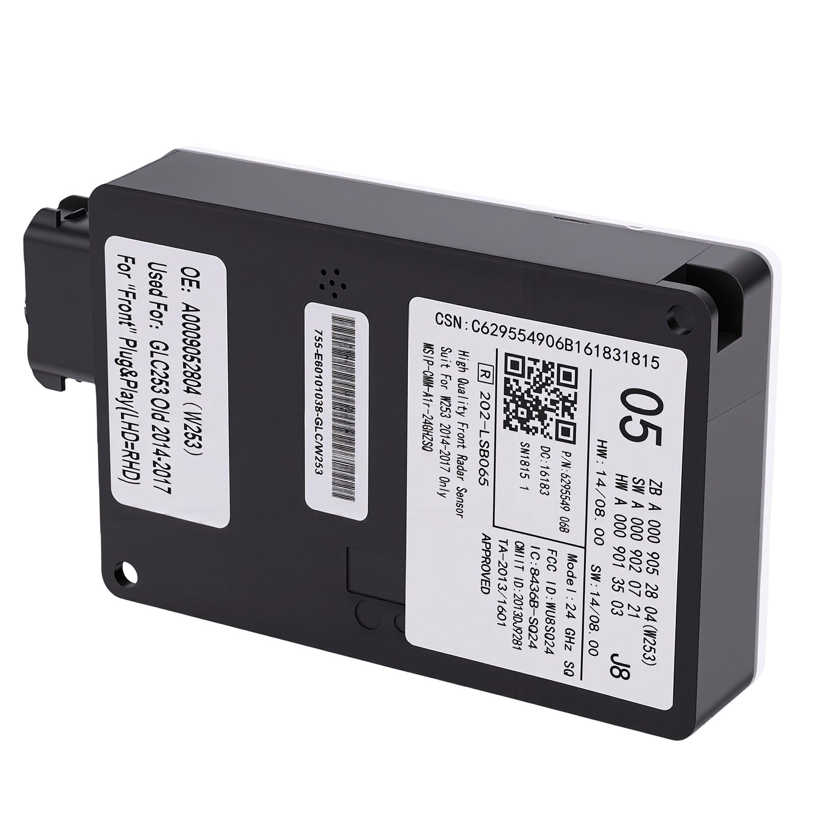 Tbest Czujnik Monitorowania Martwego, moduł Czujnika Martwego A0009058104 0009058104, Zamiennik do C-Class W205 C205 2014-2020, GLC C253 2015-2022, z instalacją Plug-and-play, dla