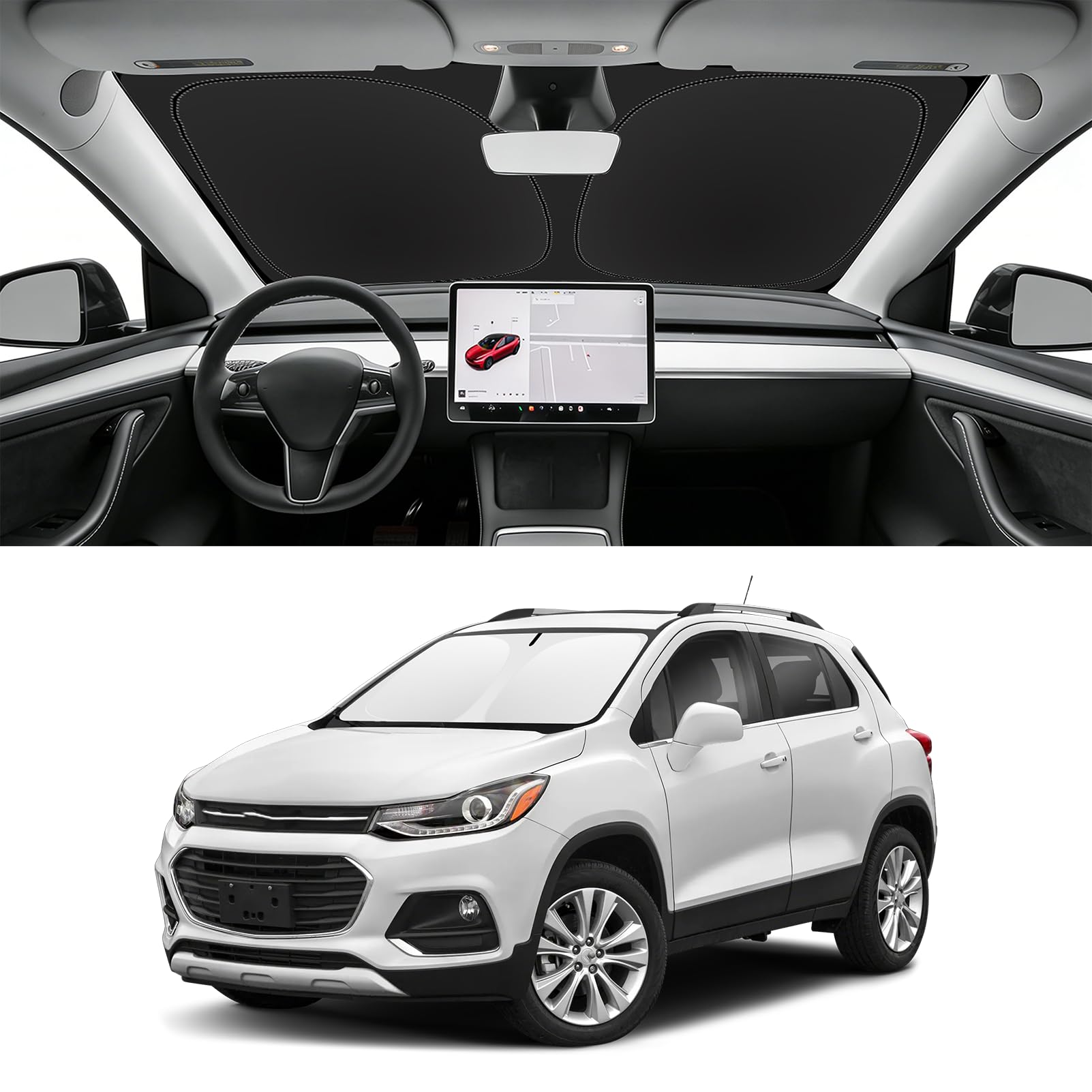 Custom Fit Windshield Sun Shade for Chevy Trax 2013-2023