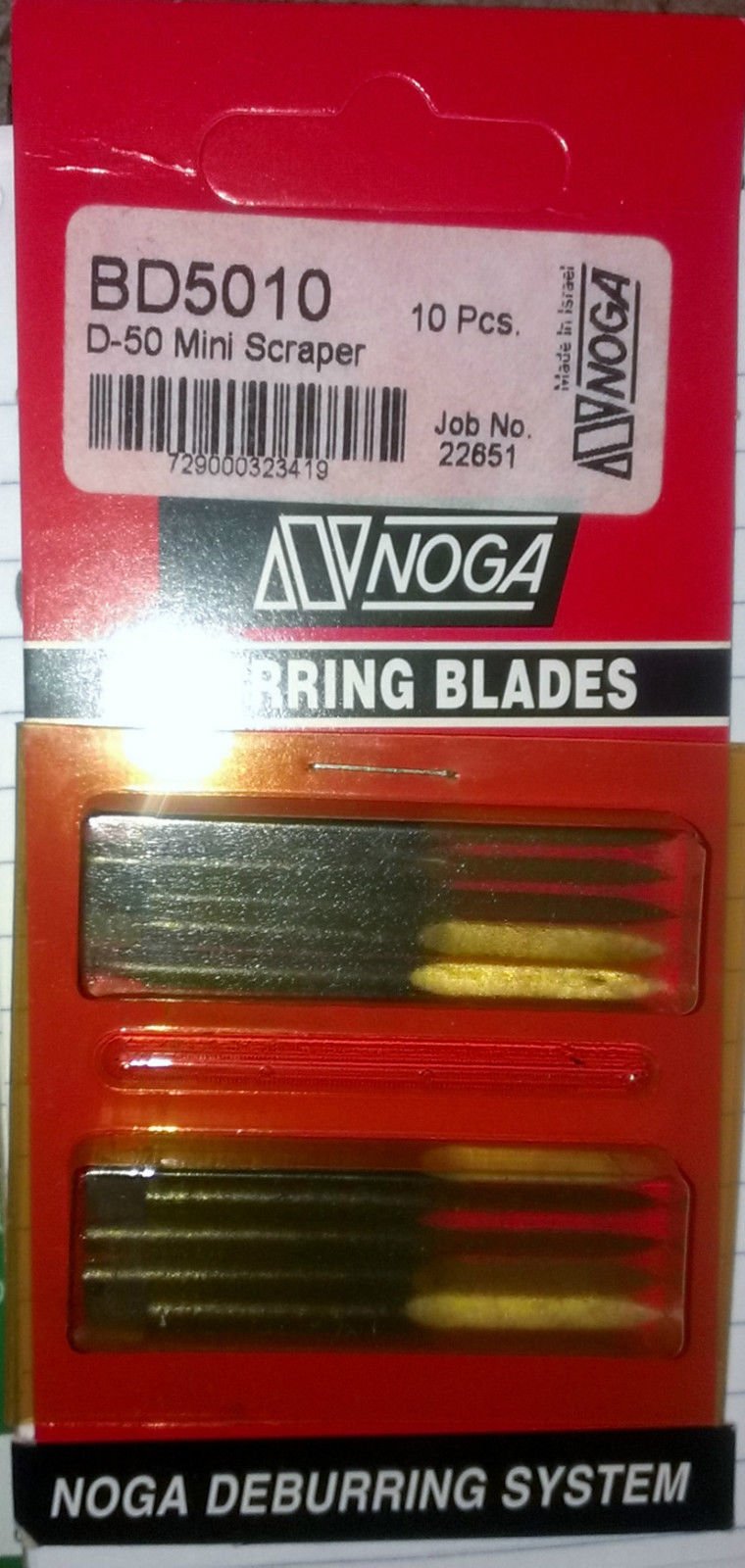 10 Piezas De Herramienta De Desbarbado Tipo NOGA - Hojas BD5010 Para Biselado Y Acabado Profesional