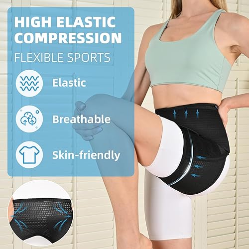 Miniatura 2 de Tenbon Faja de compresión para alivio del dolor de ciática para el nervio ciático (izquierda y derecha)