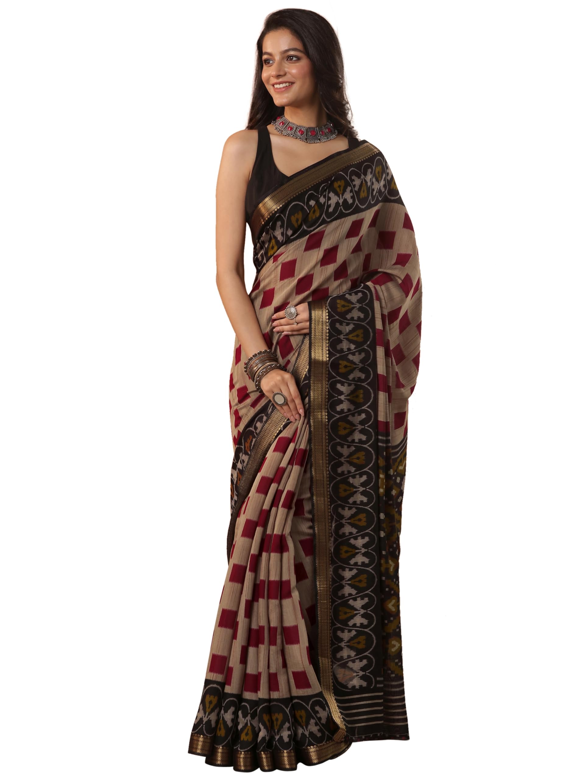 libas Printed Silk Blend Sarees For Women (94431PR)-picture-32