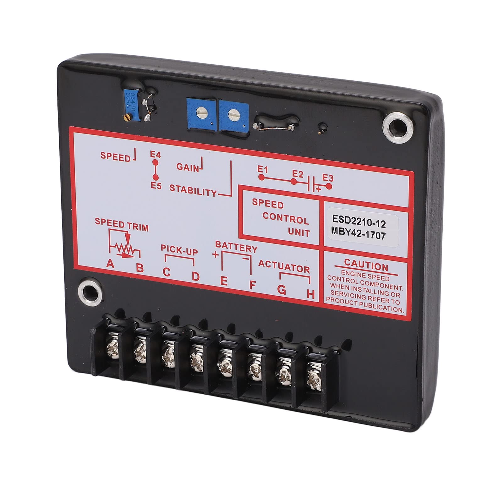 Sterownik Prędkości Generatora Wydajny Elektroniczny Regulator Zespołu Prądotwórczego Zapewniający szybką reakcję, DC 12–24 V do Użytku Domowego