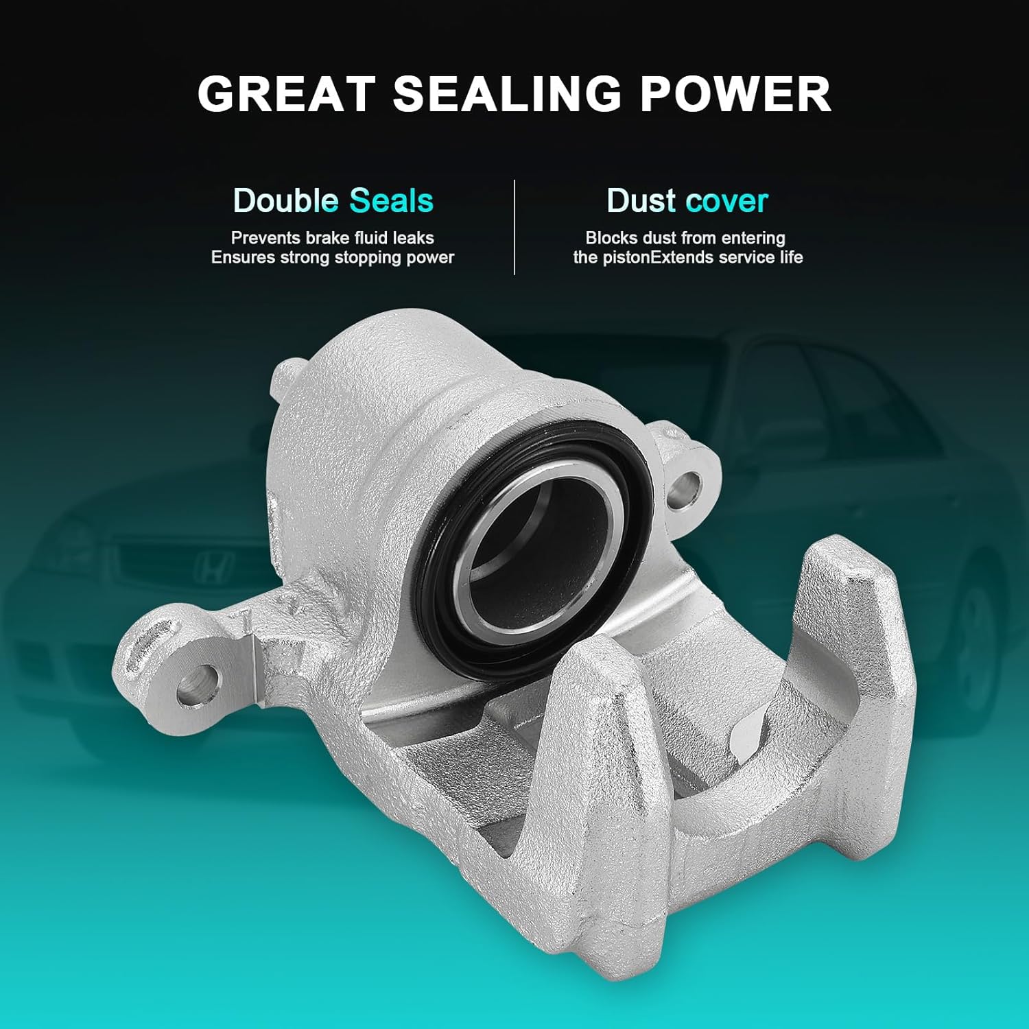 43018S7S000 Rear Right Disc Brake Caliper Assembly without Bracket For Acura Legend 1991-1995, RL 1996-1998, Honda CR-V 2002-2004, Odyssey 1995-1998, Isuzu Oasis 1996-1999 Rear Passenger Side