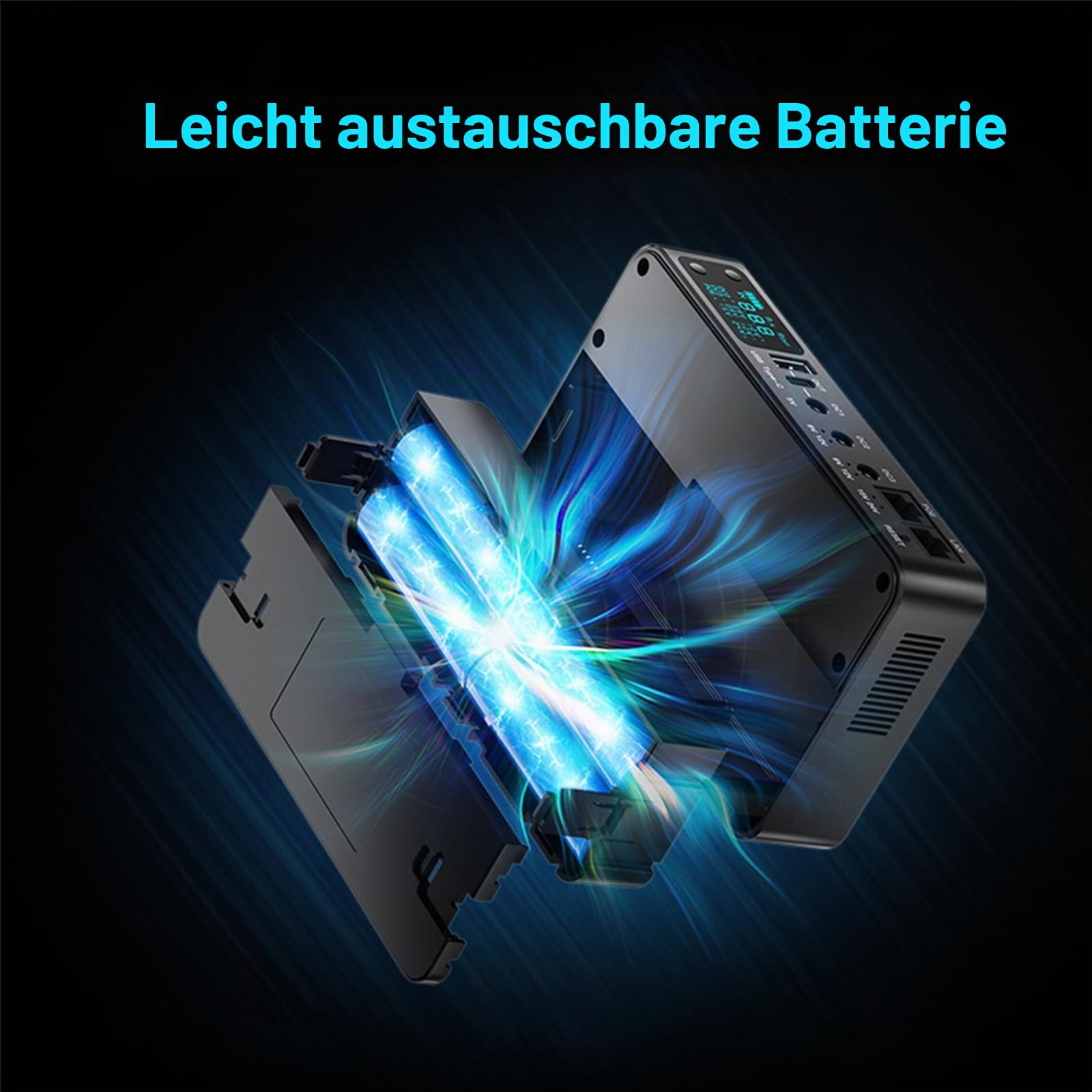Mini UPS 12V 2A Router USV 10400mAh Unterbrechungsfreie Stromversorgung 9V 2A USB 5V 3,6A