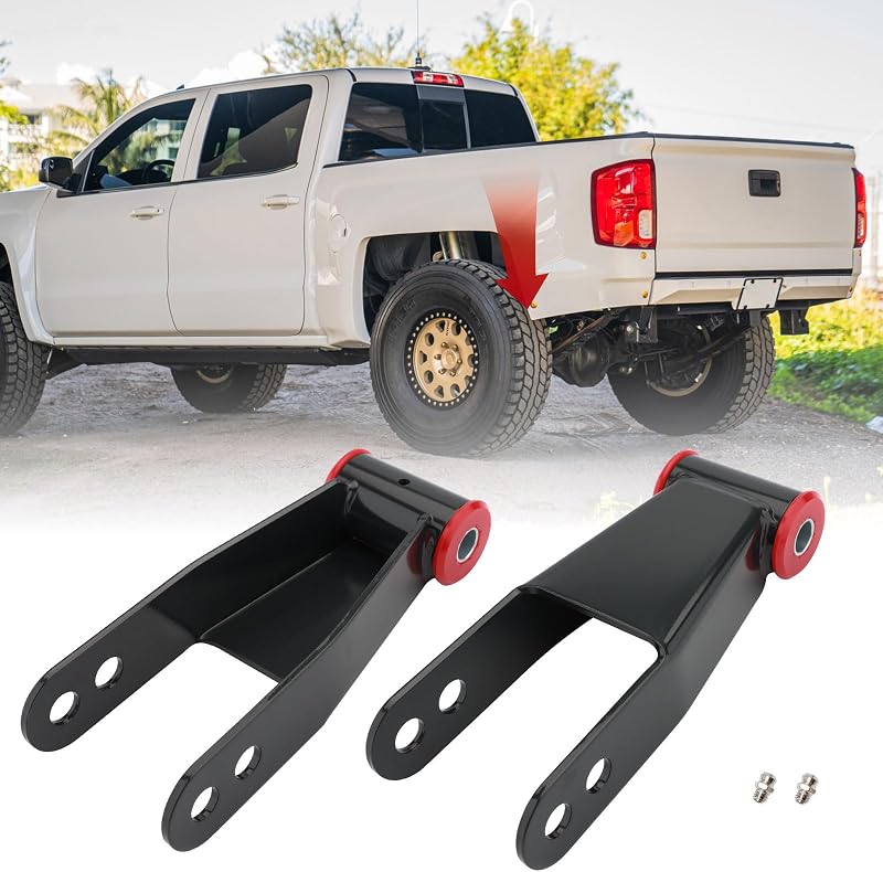 Kit de grampos de rebaixamento traseiro ATRACYPART 2" para Silverado 1500, Sierra 1500 e outros modelos – 2 unidades