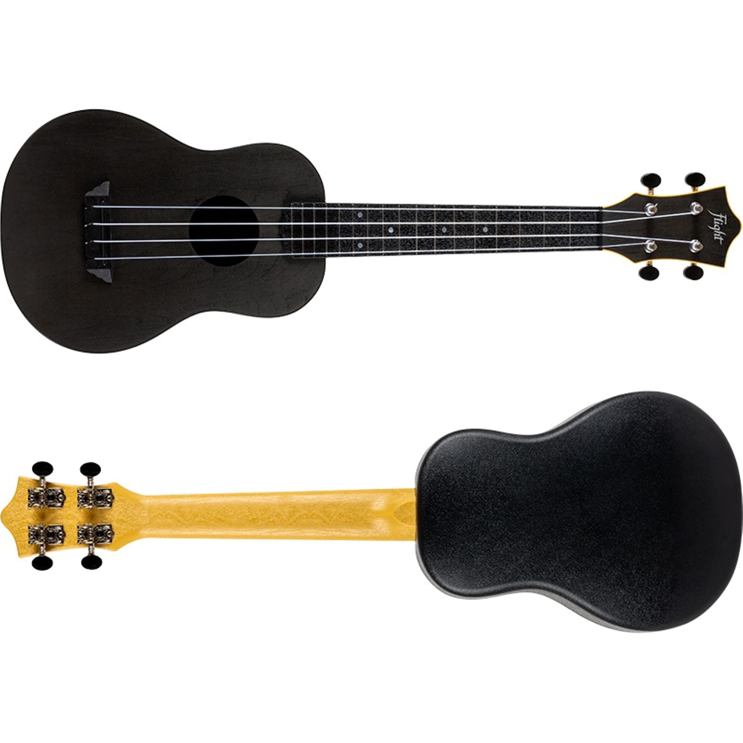 TUC35 ABS koncertowa ukulele podróżne - czarne