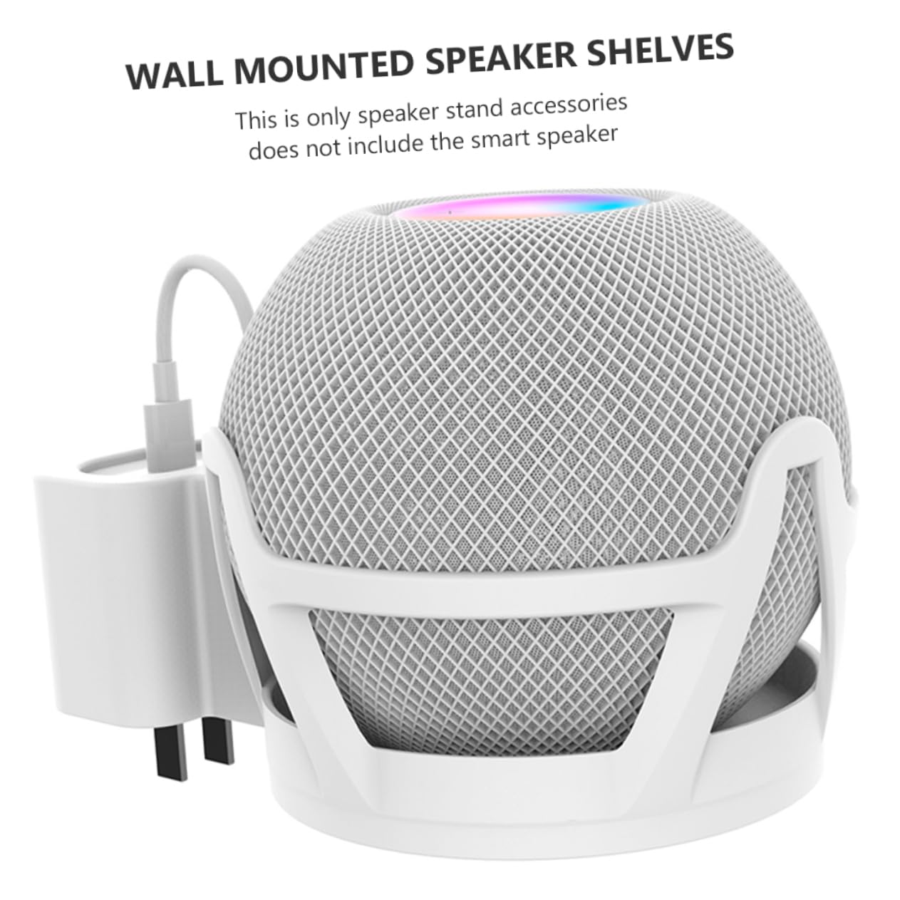 Gatuida 2piezas Soporte De Altavoz De Pared Para Estante Colgante Organizador De Cables Instalación Sin Taladros Diseño Elegante y