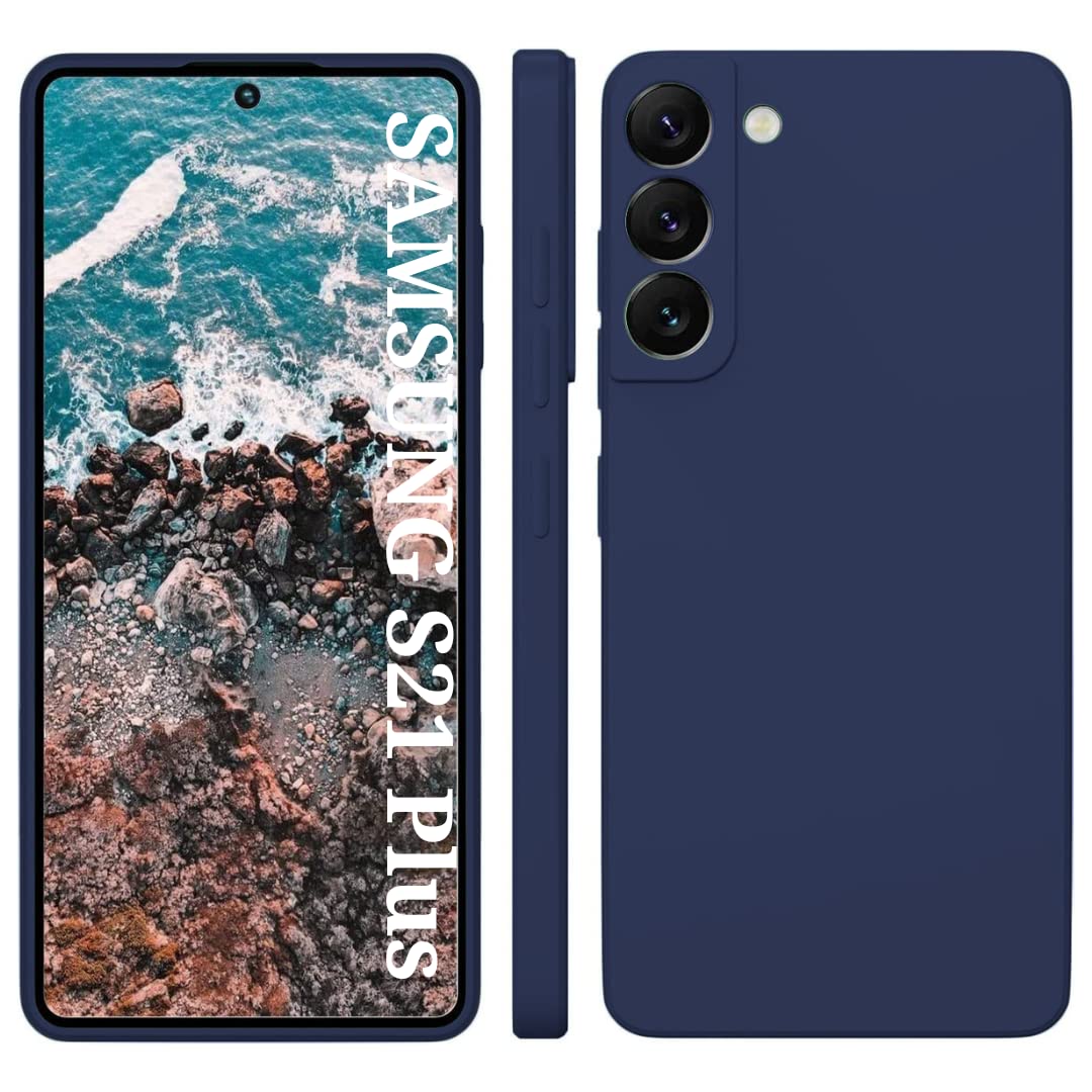 LOXXO® Liquid Silicone Case with Microfiber Coushioning Compatible for Samsung Galaxy S21 Plus Shockproof Slim Back Cover, Gel Rubber Full Body Protection - Blue (B099FHN5JY) Amazon Price History, Amazon Price Tracker