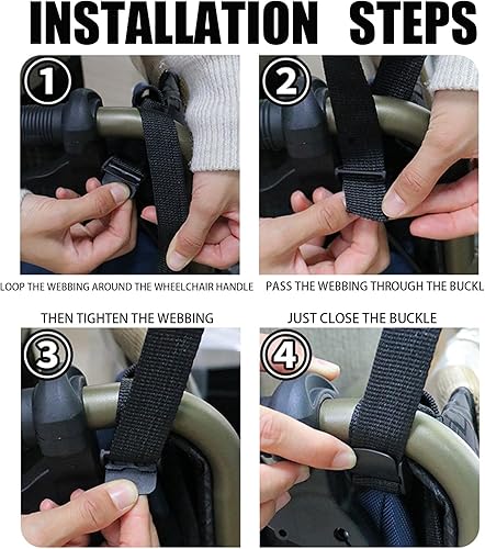 Miniatura 3 de Bolsa lateral para silla de ruedas con soporte para tazas, accesorios para silla de ruedas, bolsa de almacenamiento para silla de ruedas, andador,