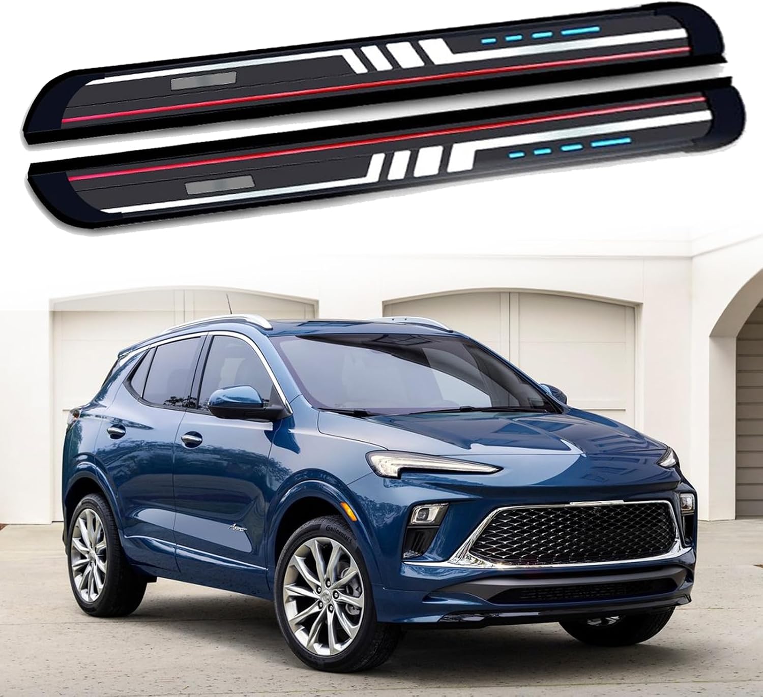 Side Steps Pedal Nerf Bars Fits for Buick Encore GX 2021-2025 2Pcs Running Boards