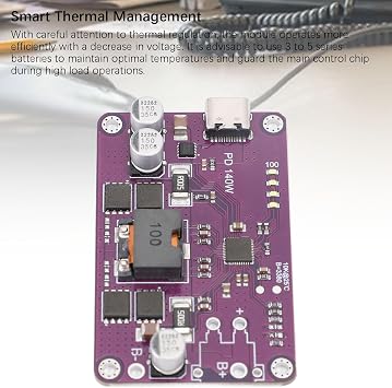 PD3.1 140W Power Bank Module, Type C 5V 3A 20V 5A Charging Board, Mobile Power Module Circuit Board Support 0 QC3.0 QC3.0, with Integrated Boost Bucks Driver (4 Series)