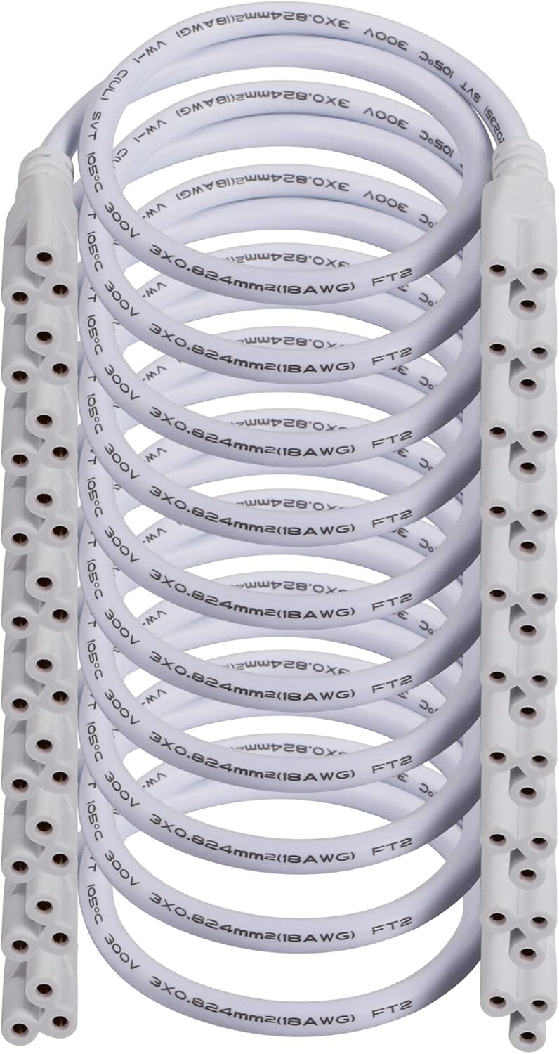 SinLoon LED Tube Lamp Holder Socket Fittings with Cables American UL