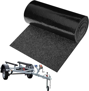 succulentlovers Boat Trailer Bunk Carpet - 12Inch X 20Ft 3MM Thick Marine Trailer Carpet Waterproof Bunk Padding Mat for Outdoor Boat Trailers
