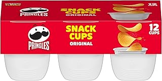 Potato Crisps Chips, Lunch Snacks, Snack Cups, Original, 8oz Tray (12 Cups)